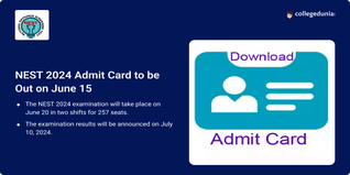 NEST 2024 Admit Card to be Out on June 15; Know How to Download Here